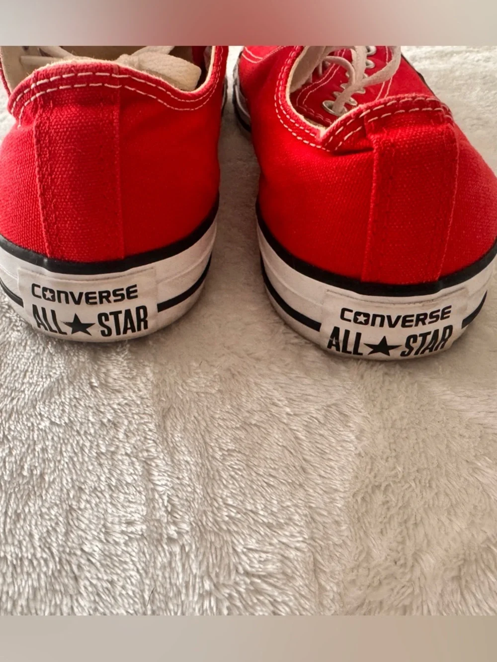 Red Converse Canvas Low-Top Sneakers Women’s 8 - Picture 6 of 7